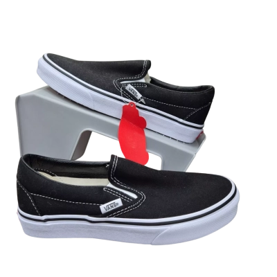 Vans Unisex Casual Slip On Mens Size US 4.5 Womens US 6 Sneakers Black  / White 