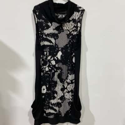 TS Mesh Madness Gilet Dress Womens  Size L Pattern RRP$119.95