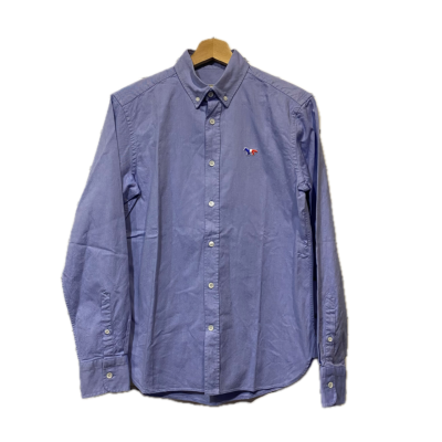 Maison Kitsune Mens Shirt Size 38 Blue 