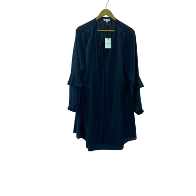 Table Eight Navy Blue Camille stripe midi dress Women's size 18