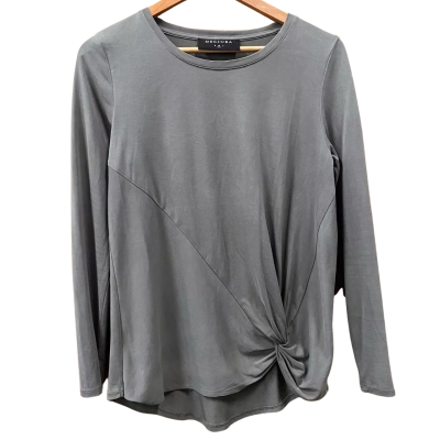 Decjuba Khaki Green Gathered Top Size M