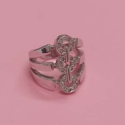 Three Layered Zerconia Ring