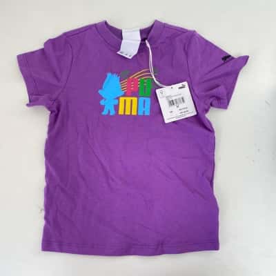 Puma Purple X Trolls Minicats T-shirt  Size 3  