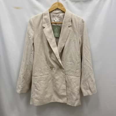 H&M Women's Size XS Blazer Beige RRP$50