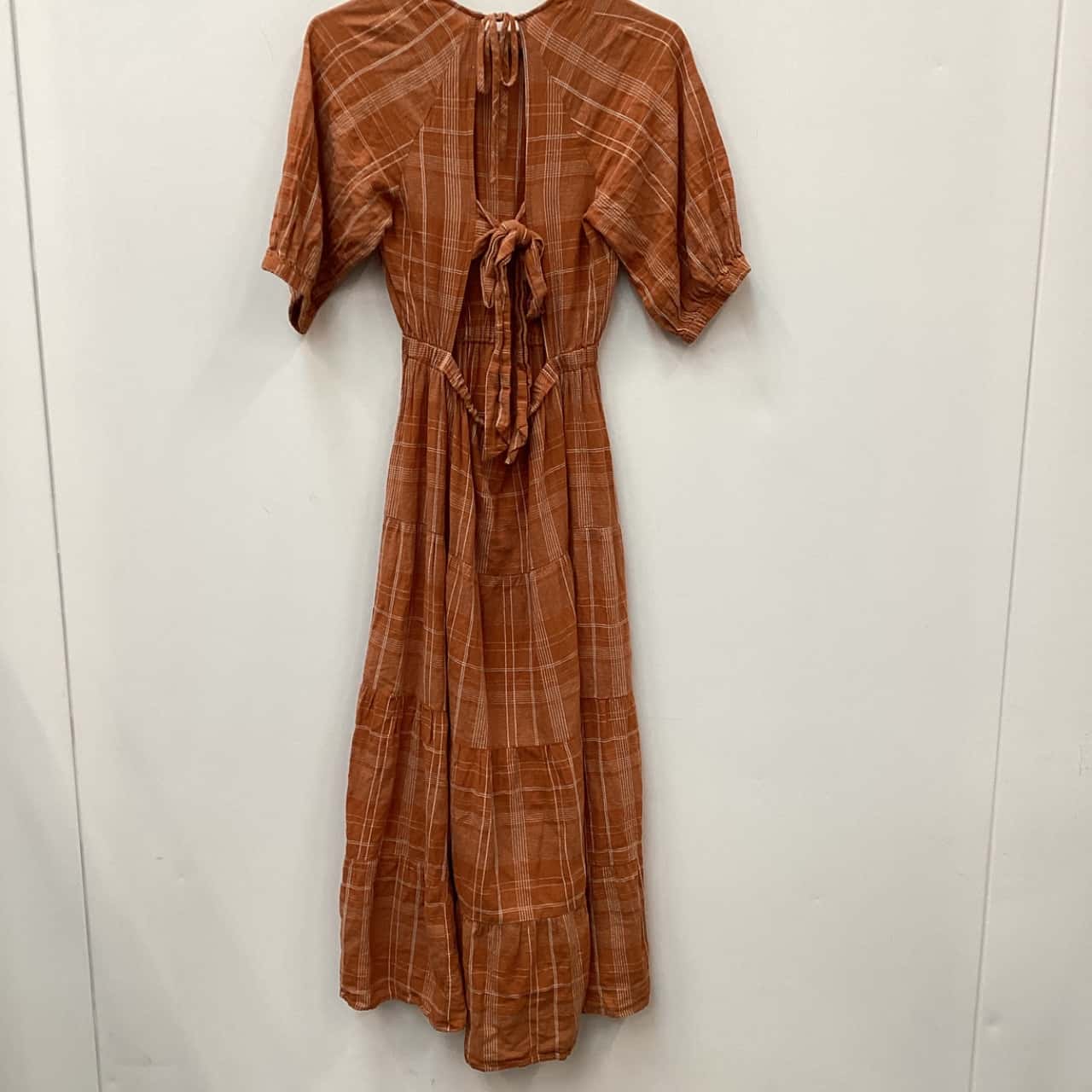 strapless open back dress Caravana Kimi Dress Burnt Orange – caravana.land main image 1