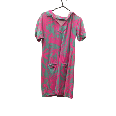 Womens Tori Richard Size L V-Neck Top Blue / Pink  