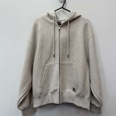 Industrie Grey Zip Front Hoodie - Size L  