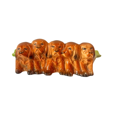Beswick England 869 Five Dogs Ceramic Dish Vintage Homeware