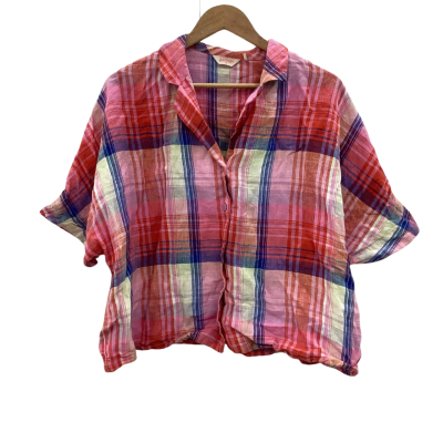 Gorman Womens  Size 14 Button Up Top Multicoloured / Pink  