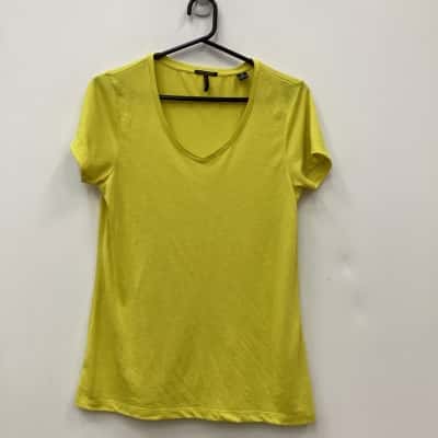 Maison Scotch Womens  Size 3 T-shirts Yellow Mustard 