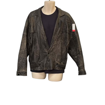 Kelly Country Mens  Size One Size Leather Jacket Grey 