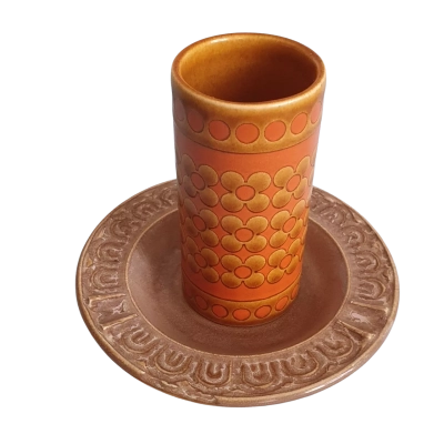 Vintage Hornsea Posy Vase & Lancastrian Pottery Dish