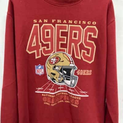 San Fran 49ERS Mens  Size S Sweater Burnt Orange 