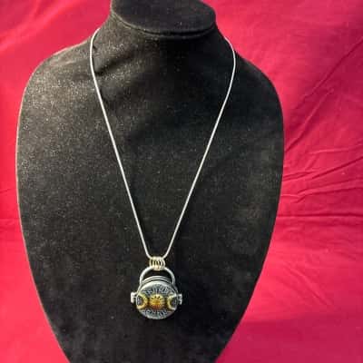  Women's Triple Moon also known as A Spell Box or Amulet Necklace 