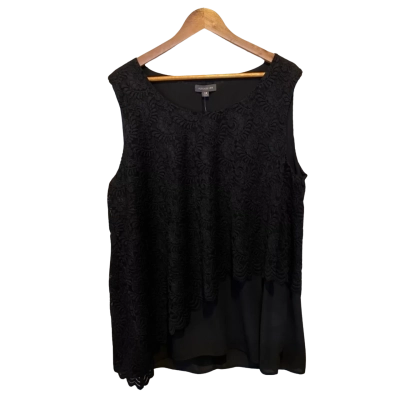 Autograph Womens Shirt Size 18 Black  / Floral 