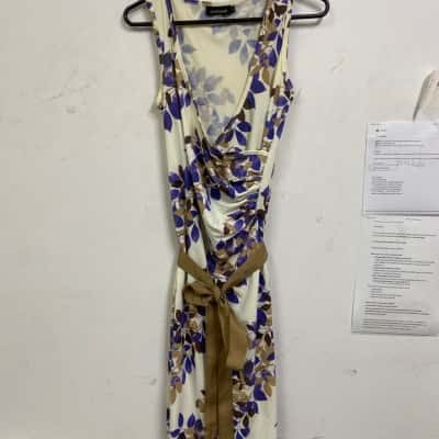 Zimmermann Womens  Size 12 Midi Dress / Sleeveless Dress  Purple / Yellow 