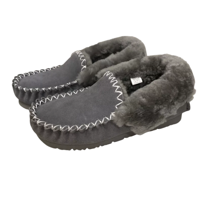 Womens UGG Australian Shepherd Moccasin Size 11 Sandals Grey 