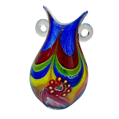 Stunning Murano Milfiori Multi-Coloured Vase 