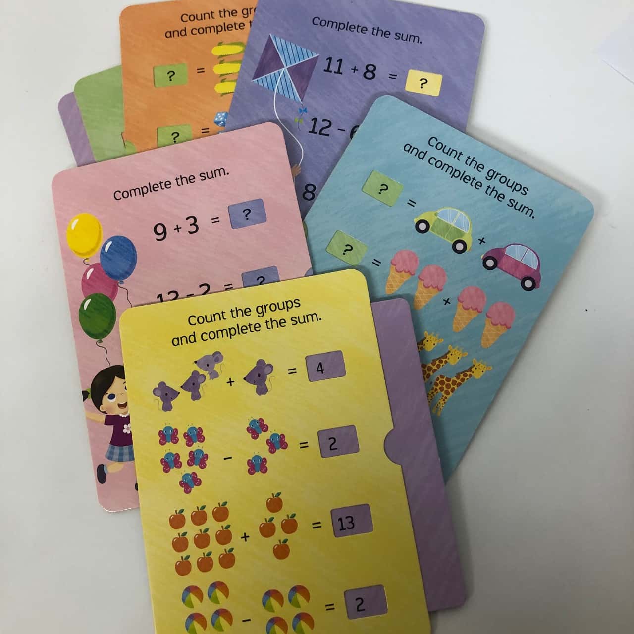 Easy Maths Giant Flashcards - Little Genius