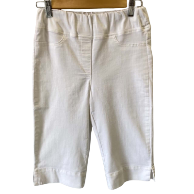 Blue Illusion Womens Size XS Super Stretch Denim Benga Jean Short White 