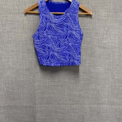 AJE Womens  Size 10 Blue Sports Top  