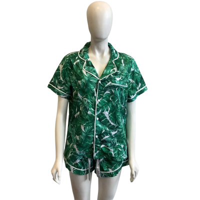 Midnight Mischief  Women's Size 12 Short Sleeve Pyjama Set Hamptons Print 