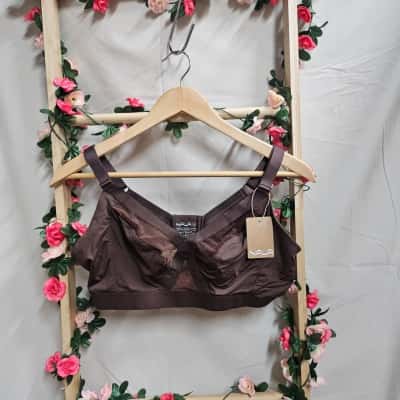 Womens Nala Chocolate Brown Bralette Size 16E BNWT