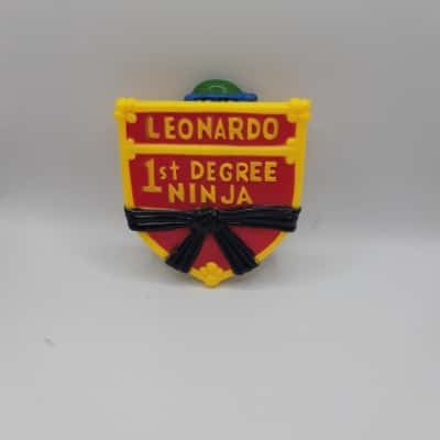 TMNT Pizza Hut Leonardo 1st Degree Ninja Badge 1990