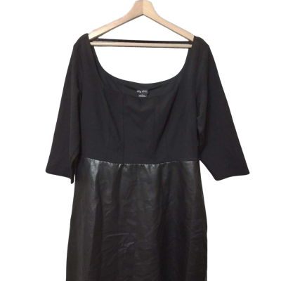 City Chic Womens Size S Free Size Dress / Midi Dress Black  