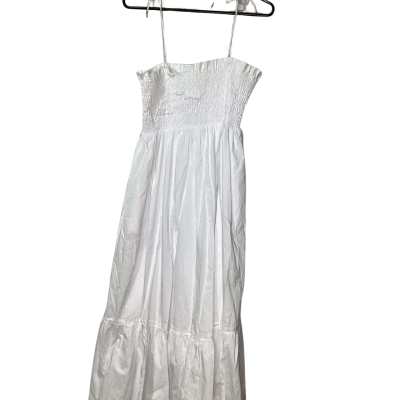 Isle Of Mine Womens  Size L White “remi shirred Maxi Dress” RRP $139.95