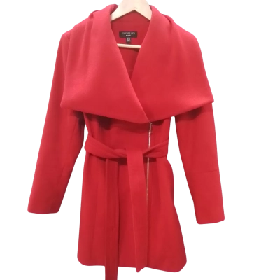 Forever New Womens  Size 12 Trenchcoat Red 
