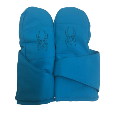 Kids Spyder Size M Blue Mini Cubby Gloves
