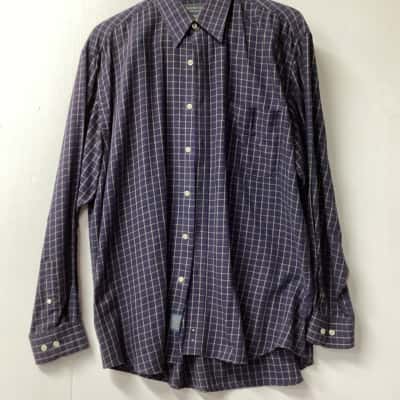 Fletcher Jones Mens  Size L Checked Shirt Checked G