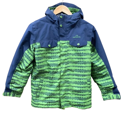 Kathmandu Kids Green/Navy Rain Jacket Size 10Y