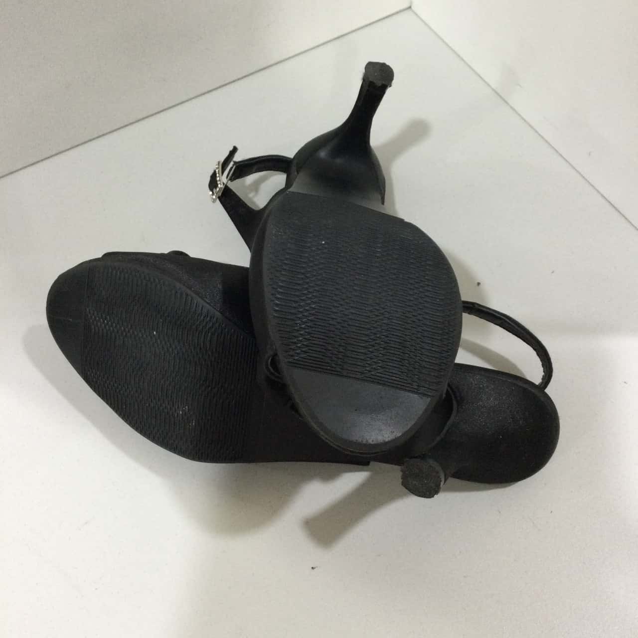 Cipriata Lia Jewelled Black Women's Sling Back Sandals - Size 7, PU Lining, Padded Sock