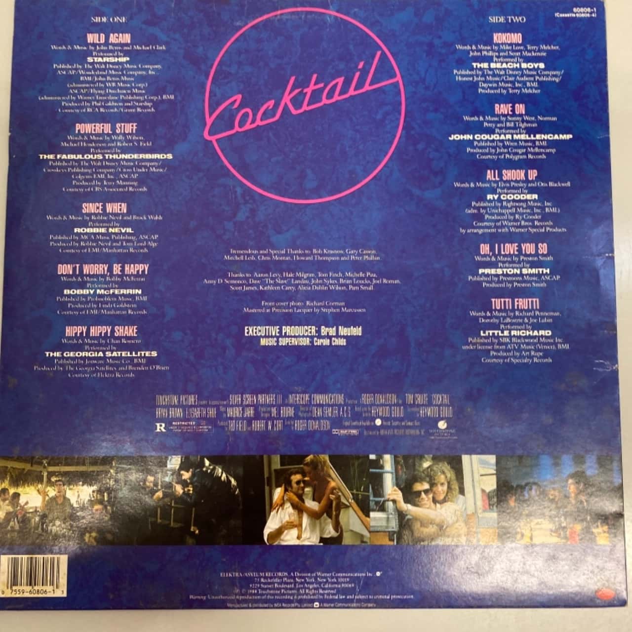 Cocktail The Original Motion Picture Soundtrack 1988 (Vinyl)(s)
