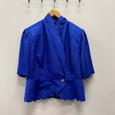 Discovery Gold Vintage Suit Set Size 14 Blue