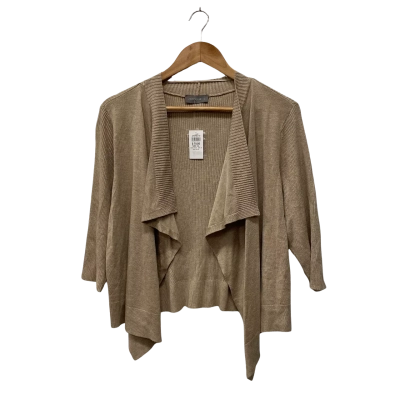 Jacqui-E Womens  Size XL Cardigan Brown 