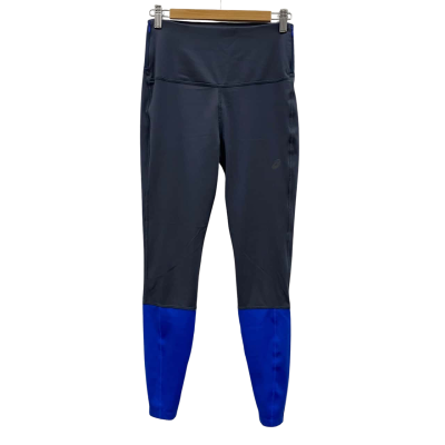 Asics Women's Sports Leggings Size M Blue / Grey 
