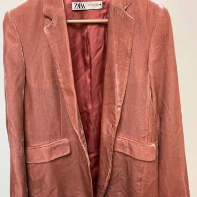 Zara Womens Blazer Pink Size S