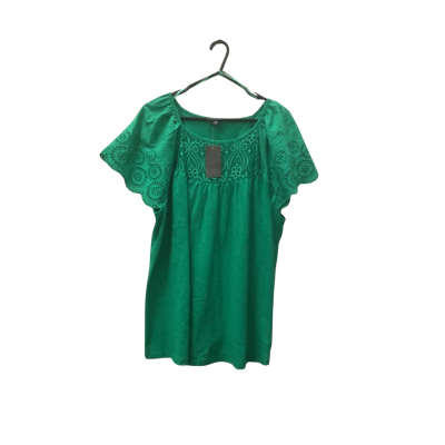 Women’s Autograph  Size M Green Lace Detail Top
