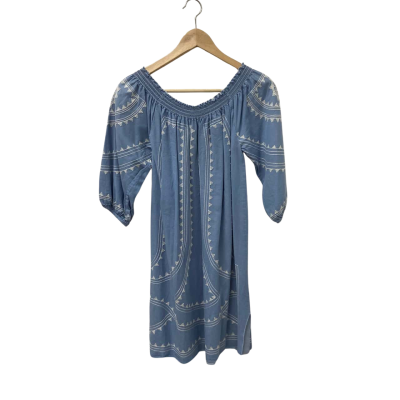 Seed Heritage Womens  Size M Casual Dress Blue 