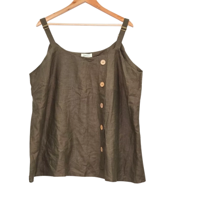 beme Size 20 Wooden Button Cami BNWT 