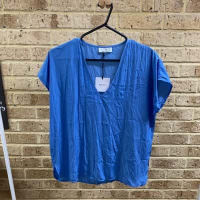 Picnic Womens blue milla top Size S 