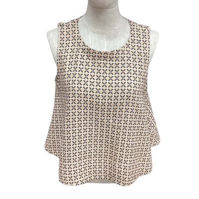 Seed Heritage Womens  Size 8 Sleeveless Top Brown / Pattern 