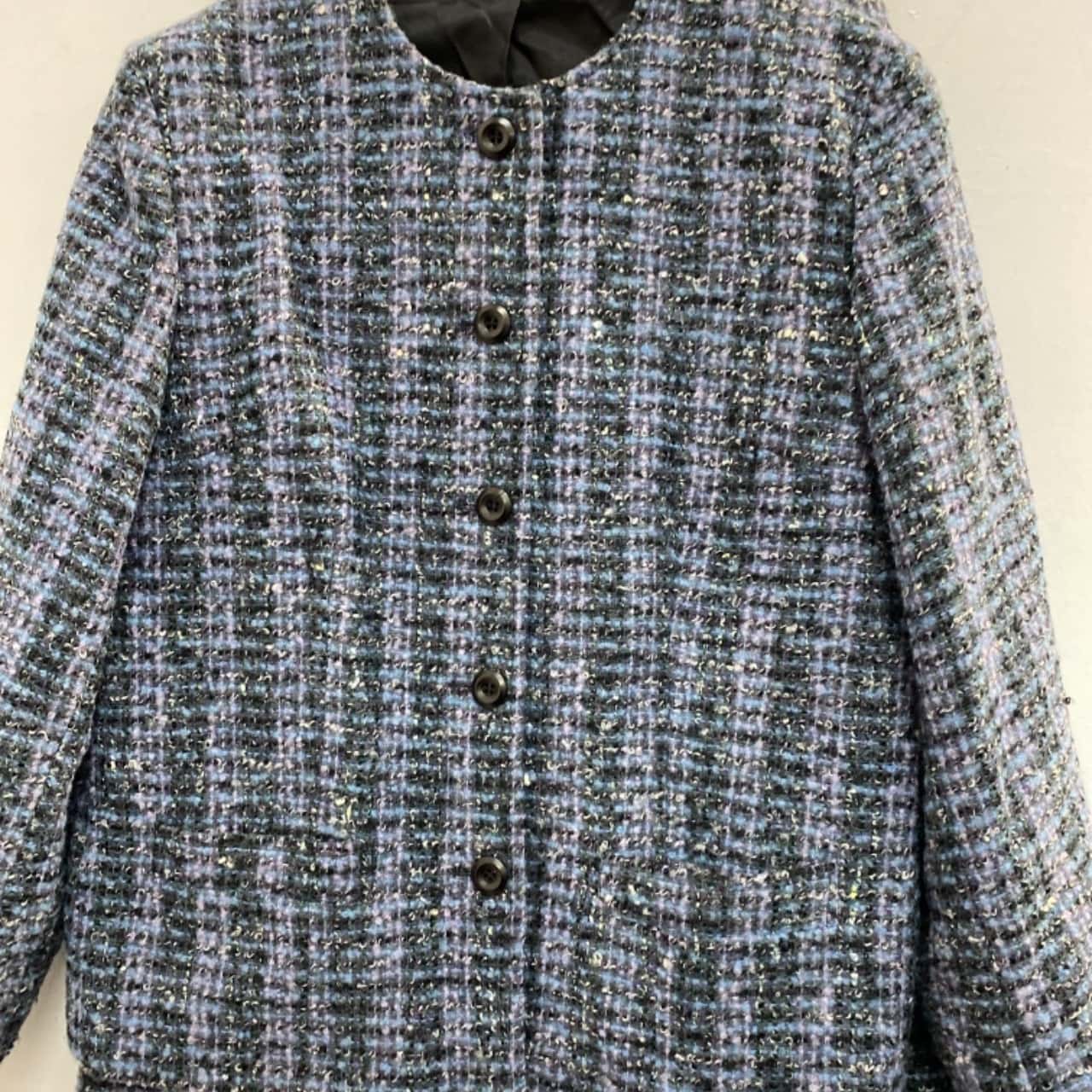 The Dunedin Tradition Womens Size 14 Blue / Grey / Purple blazer and