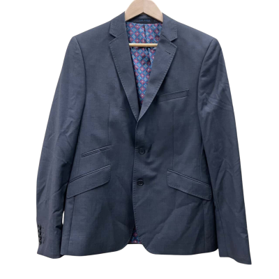 Ted Baker Mens Size 40R Grey Wool Suit Jacket 