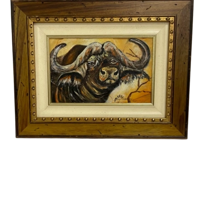 Harry Coetzee African buffalo portrait 