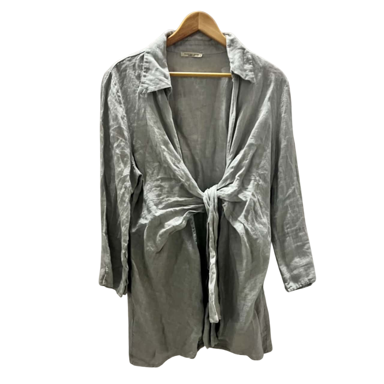 Francesca Black Linen Top
