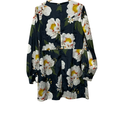 Cooper St Womens  Size 16 Cocktail Dress / Floral Dress / Long Sleeve Dress / Mini Dress Blue / Floral / White 